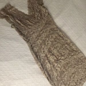 Blue Sage sequin and lace dress.